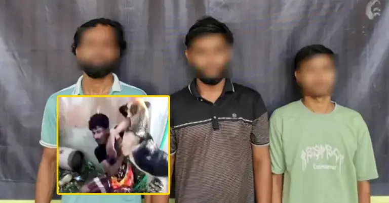 গ্রেপ্তারকৃতরা আসামিরা ও নির্যাতিত